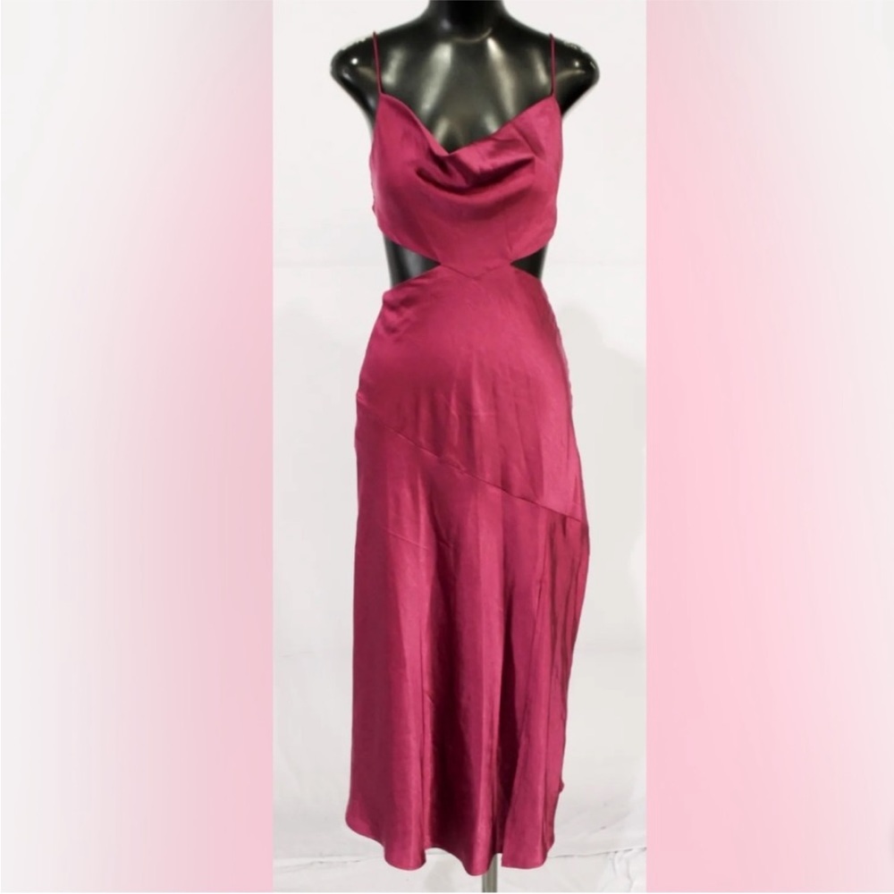 Saint + Secrets midi satin dress SALE